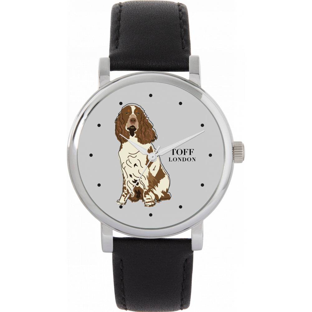 Ladies Brown And White Springer Spaniel Dog Watch
