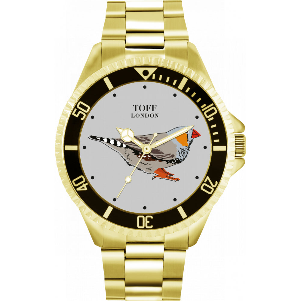 Mens Grey Finch Bird Watch