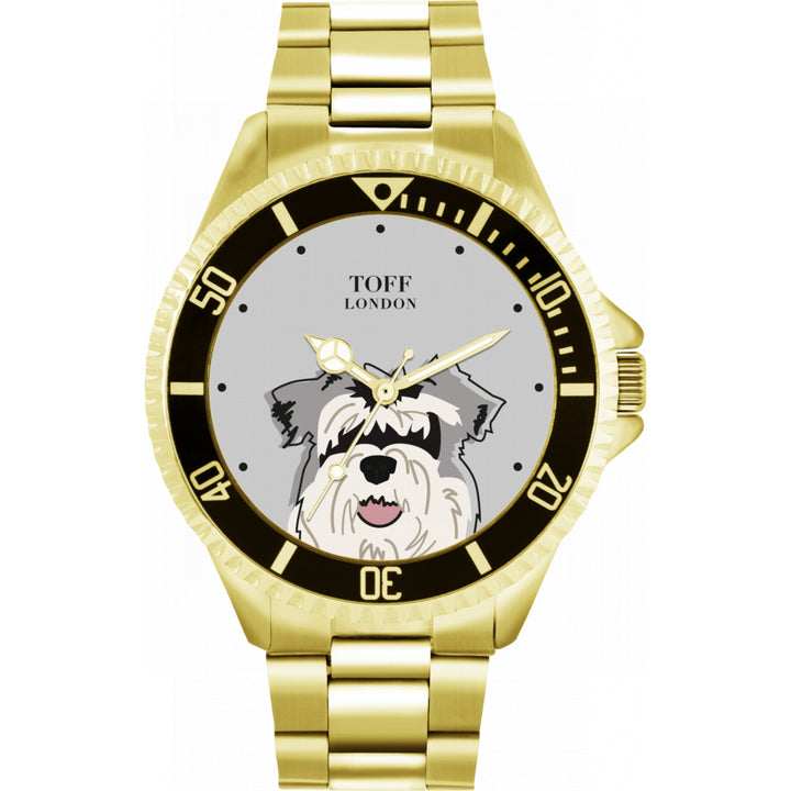 Mens Miniature Schnauzer Dog Watch