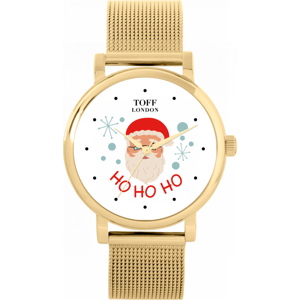 Ladies Christmas Santa Slogan Watch