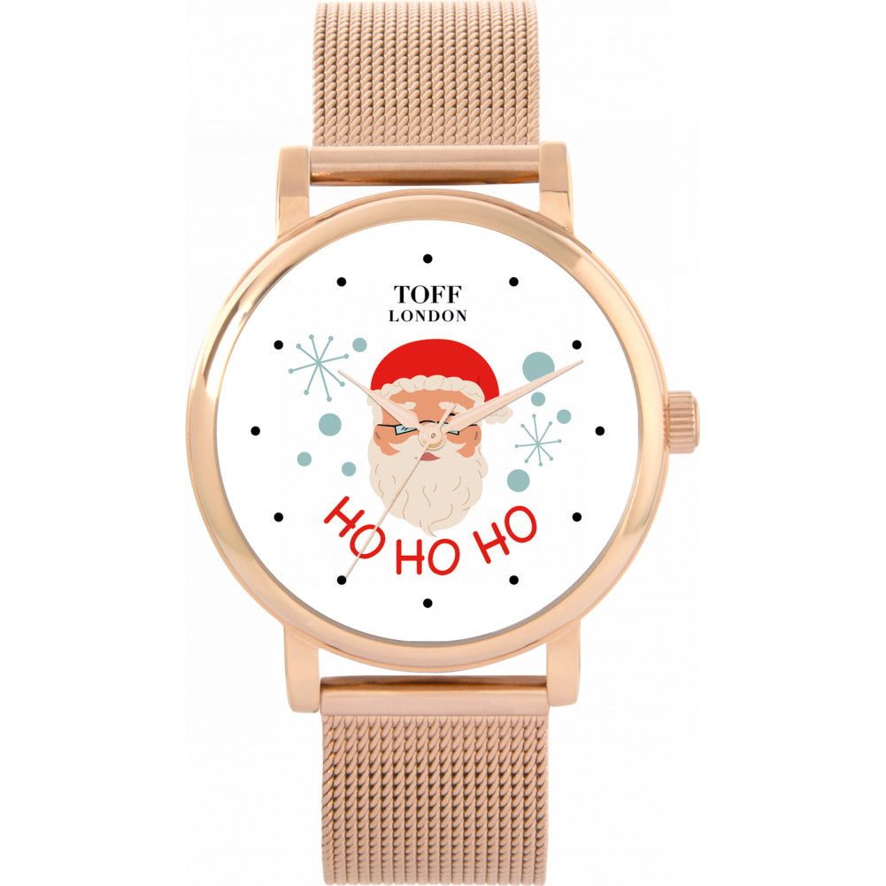 Ladies Christmas Santa Slogan Watch