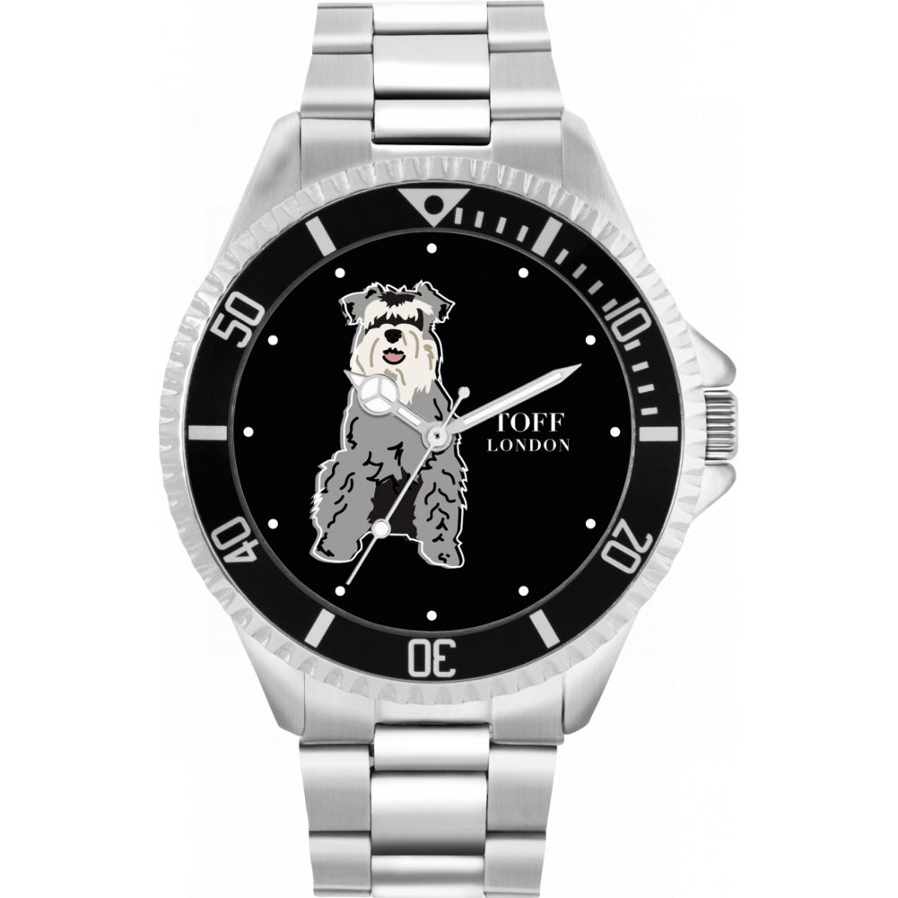 Mens Miniature Schnauzer Dog Watch