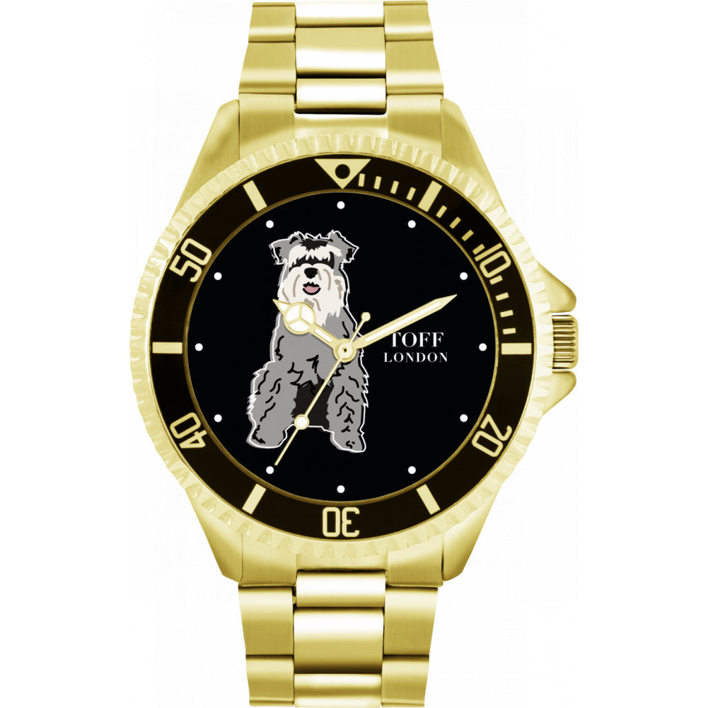 Mens Miniature Schnauzer Dog Watch