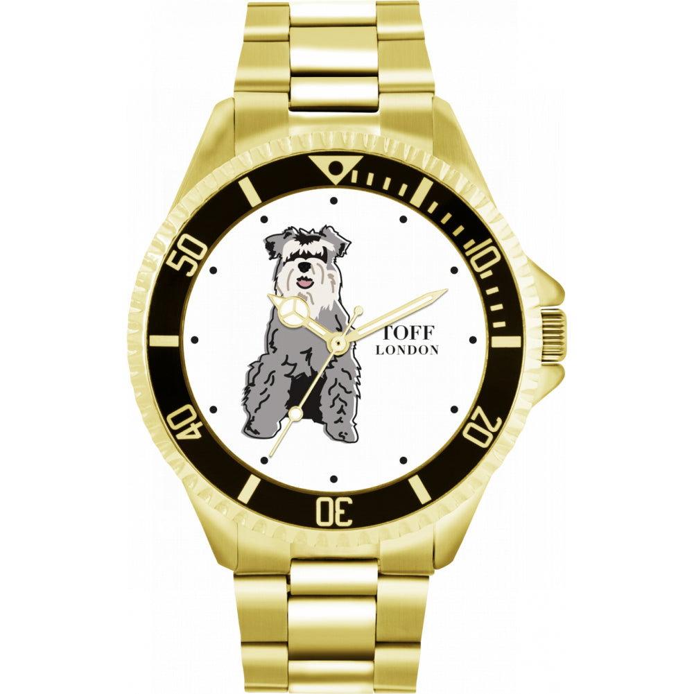 Mens Miniature Schnauzer Dog Watch