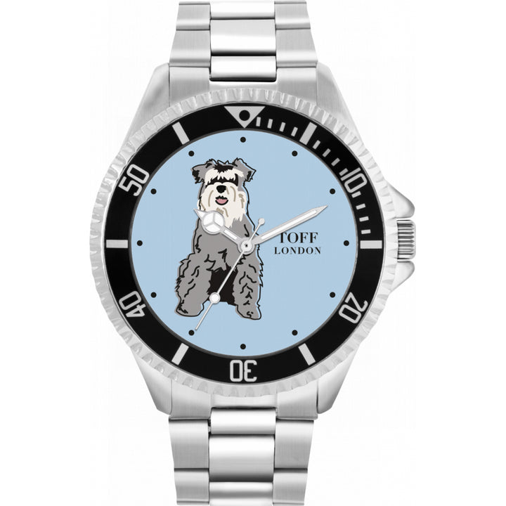 Mens Miniature Schnauzer Dog Watch