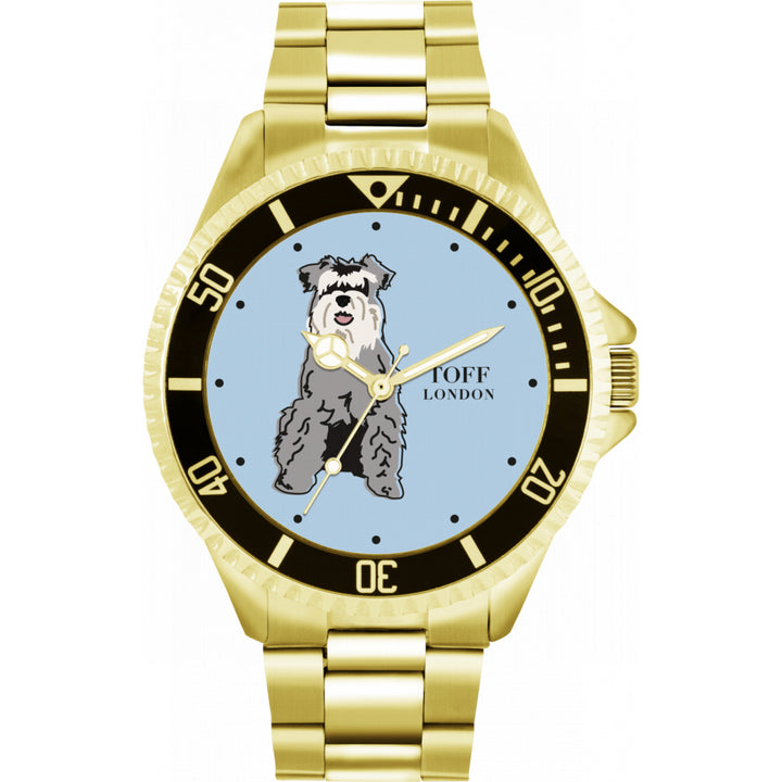 Mens Miniature Schnauzer Dog Watch