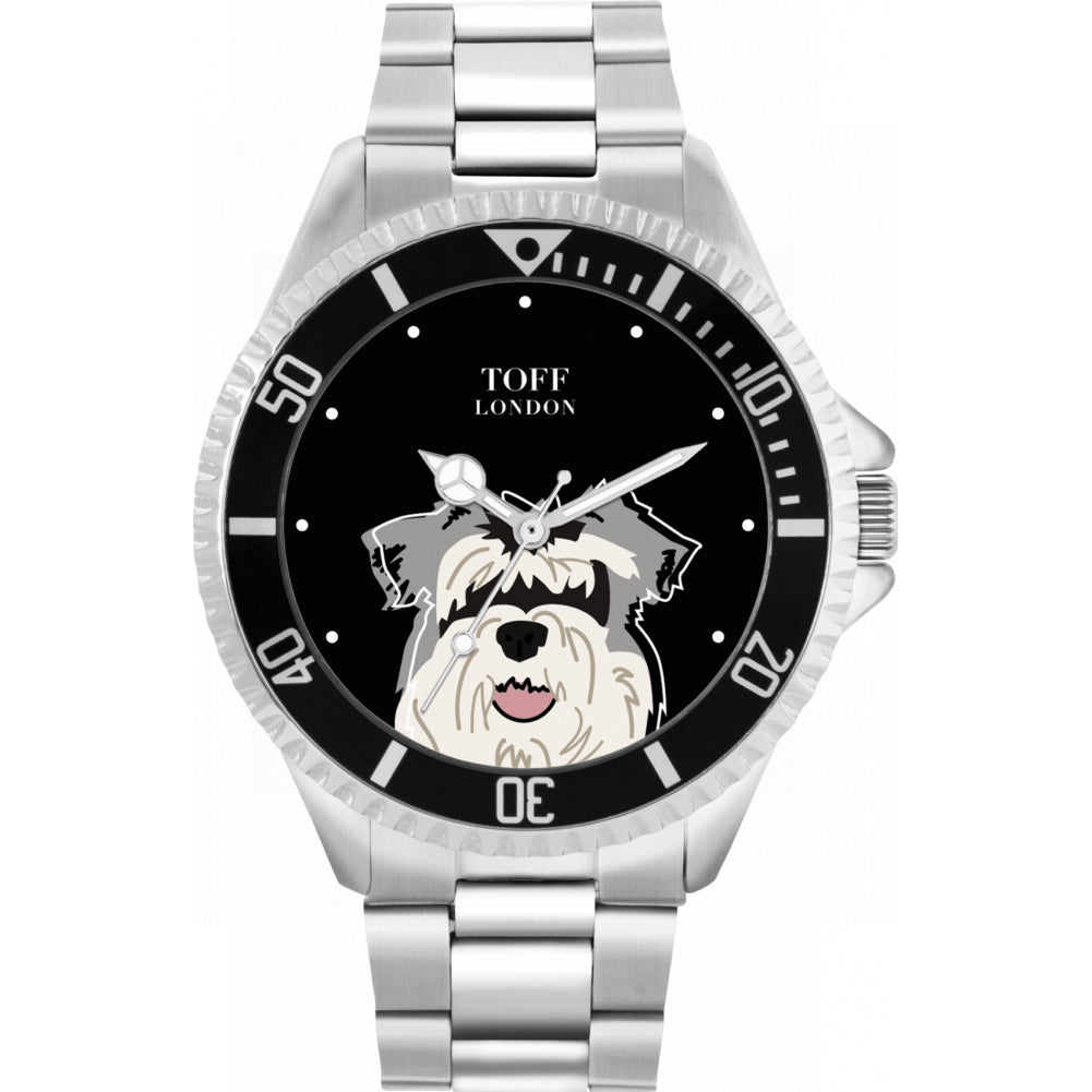 Mens Miniature Schnauzer Dog Watch
