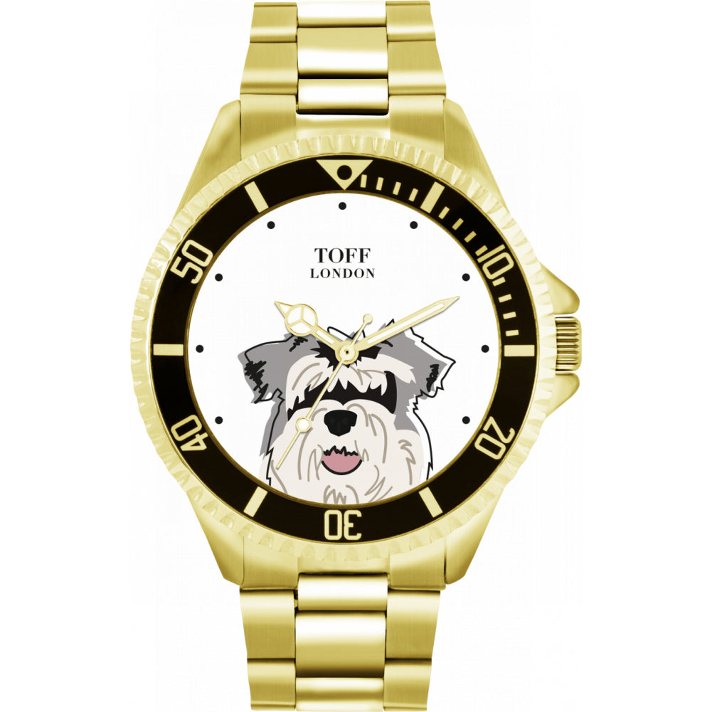 Mens Miniature Schnauzer Dog Watch