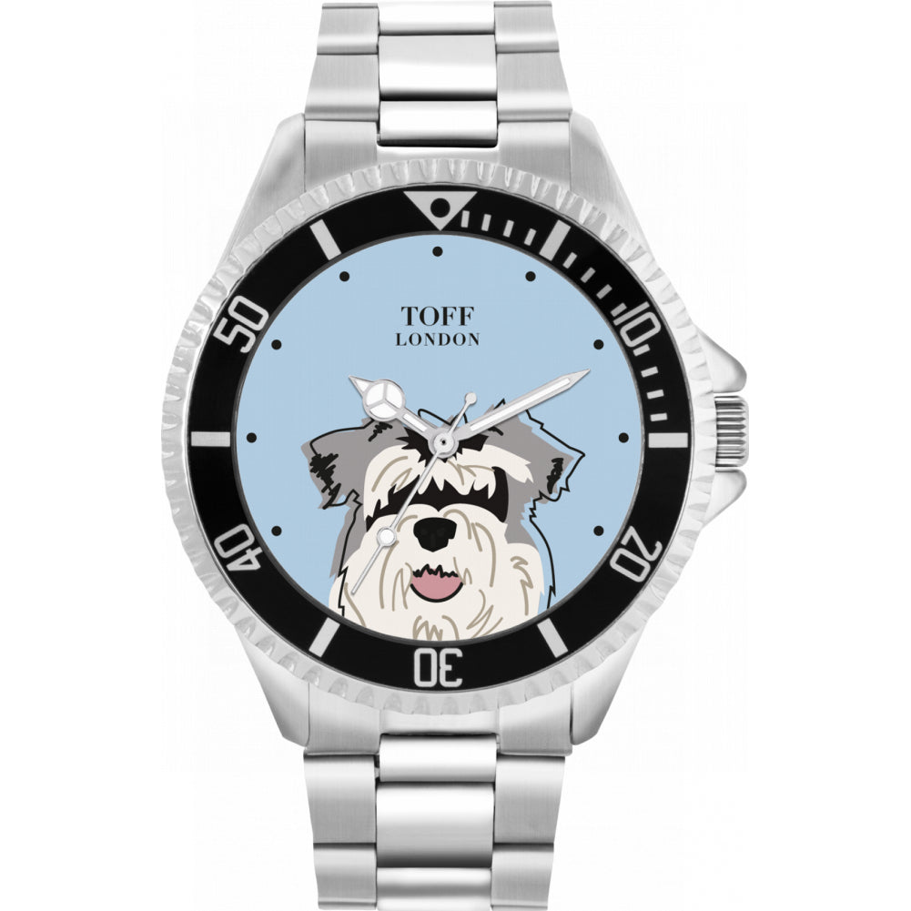 Mens Miniature Schnauzer Dog Watch