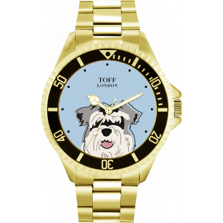 Mens Miniature Schnauzer Dog Watch