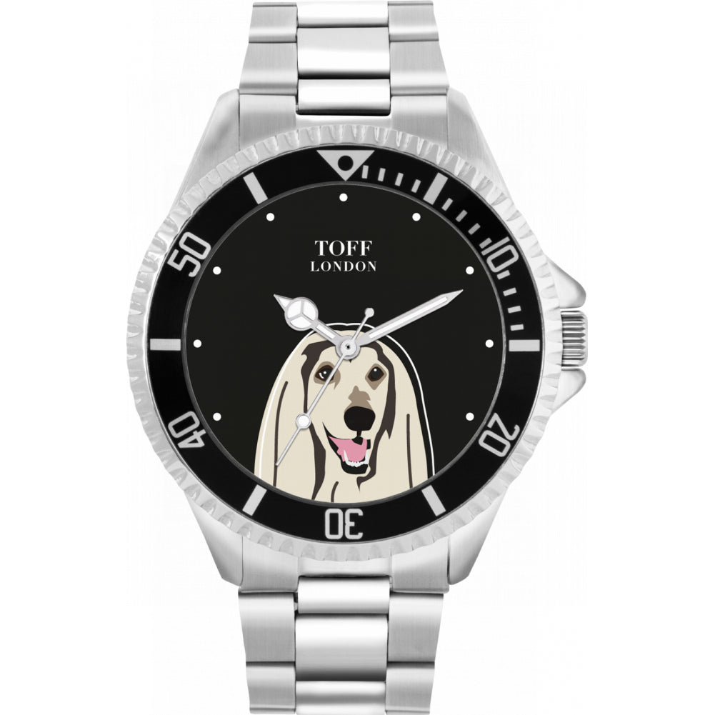 Mens Afghan Hound Dog Watch
