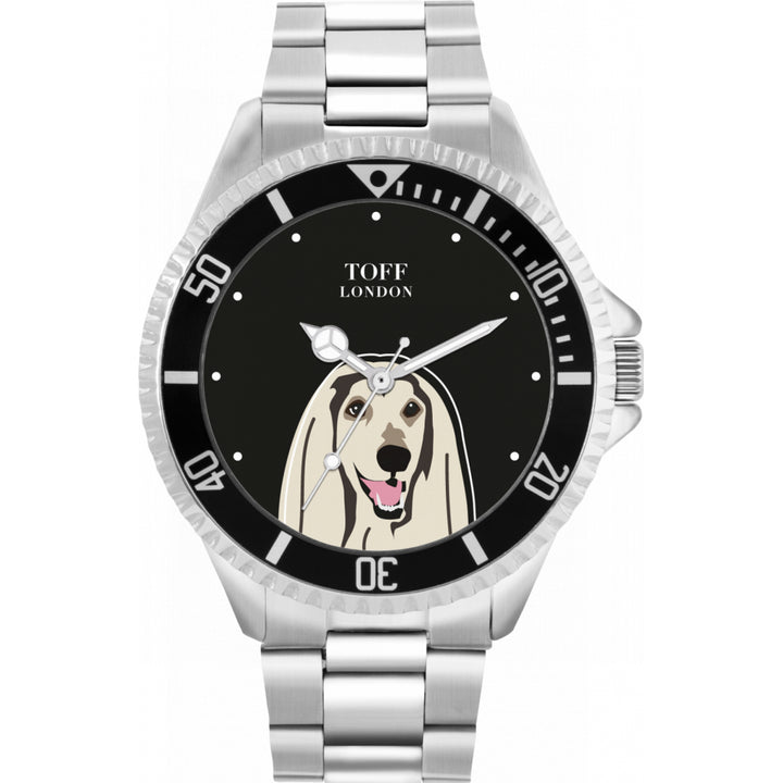 Mens Afghan Hound Dog Watch