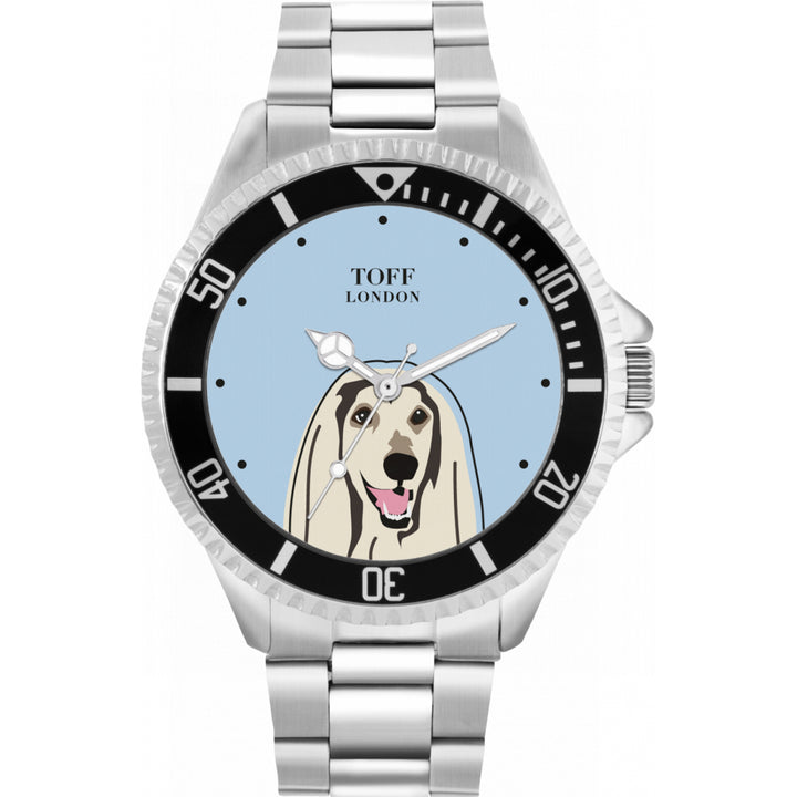 Mens Afghan Hound Dog Watch