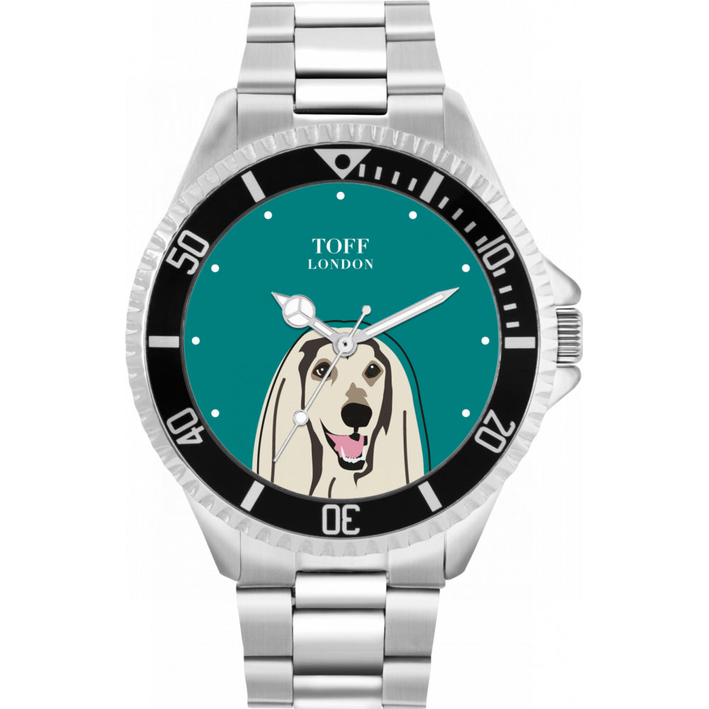 Mens Afghan Hound Dog Watch