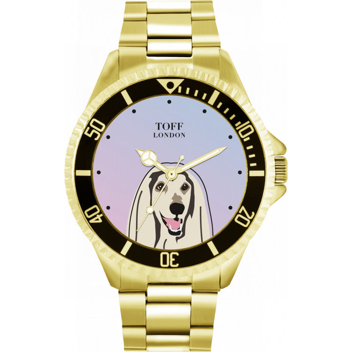 Mens Afghan Hound Dog Watch