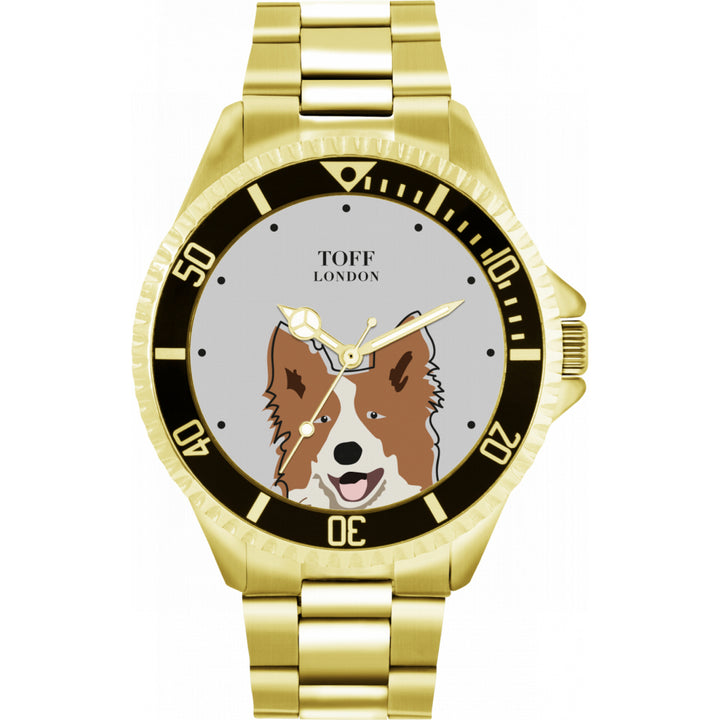 Mens Border Collie Dog Watch