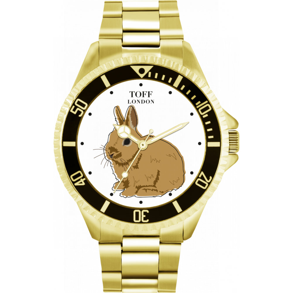 Mens Brown Netherland Dwarf Rabbit Watch
