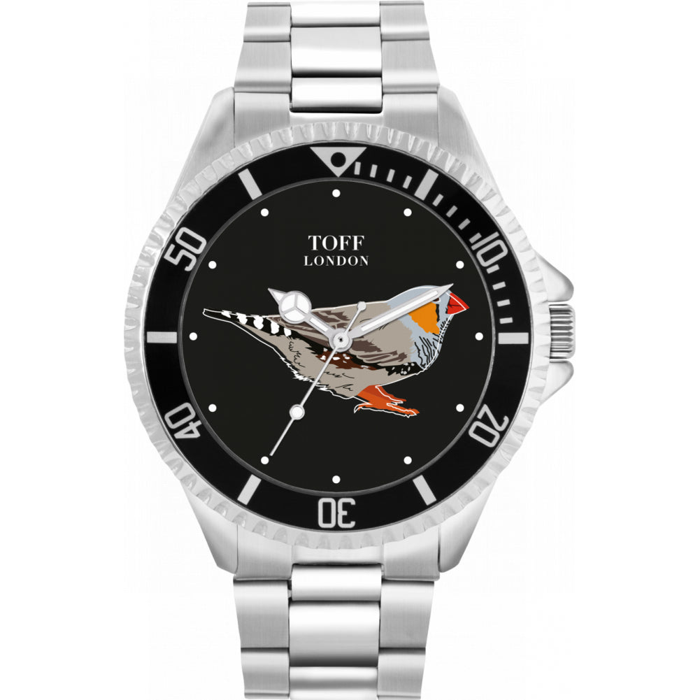 Mens Grey Finch Bird Watch
