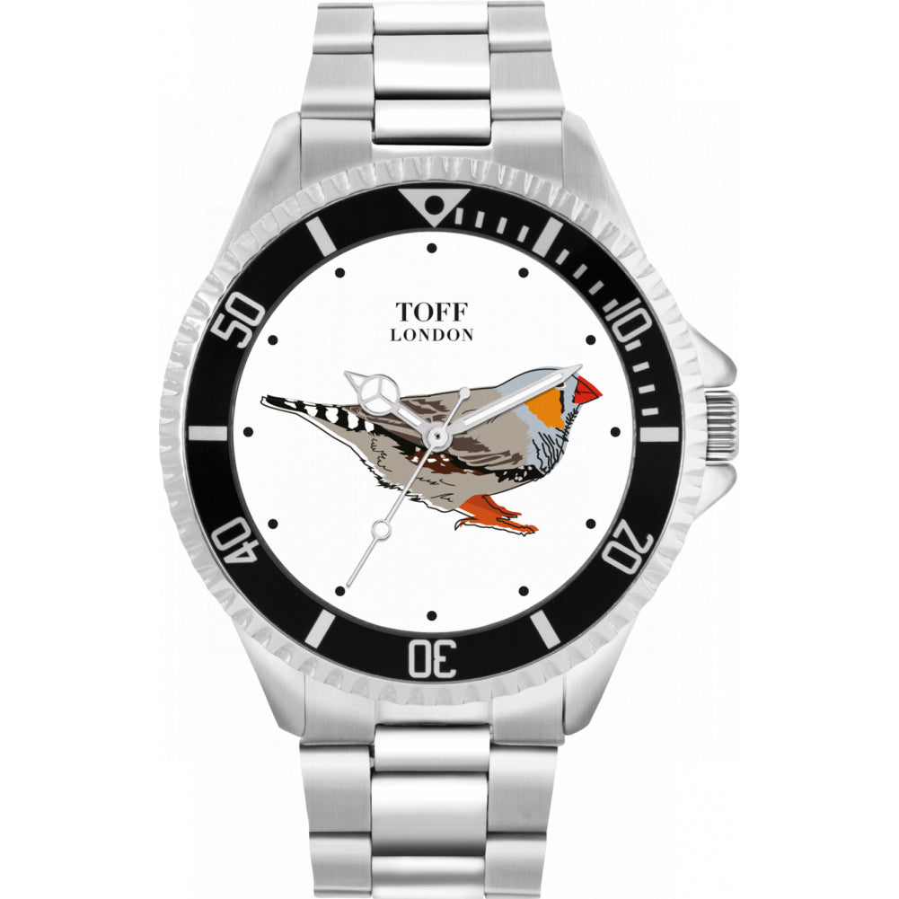 Mens Grey Finch Bird Watch