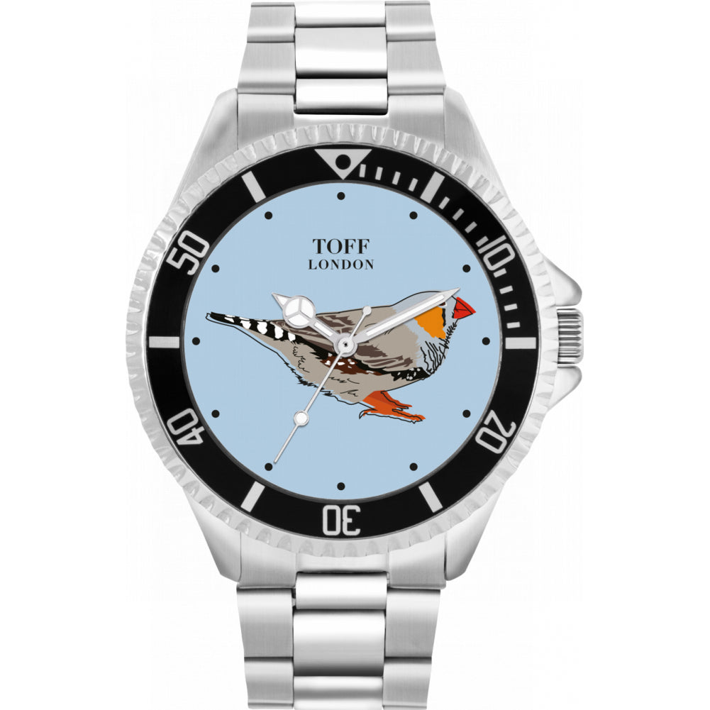 Mens Grey Finch Bird Watch
