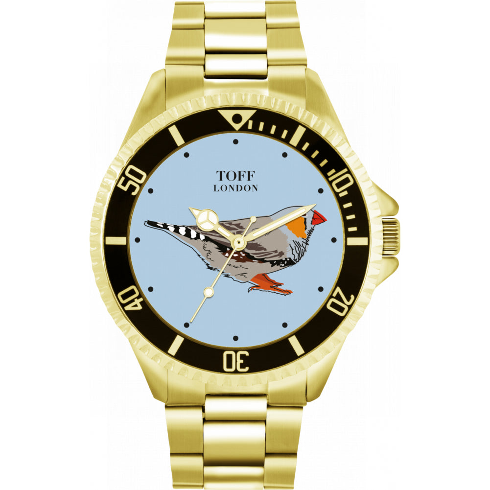 Mens Grey Finch Bird Watch