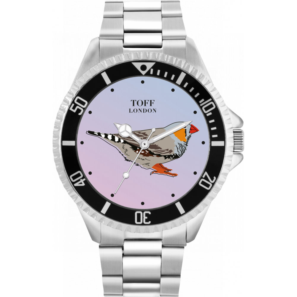 Mens Grey Finch Bird Watch