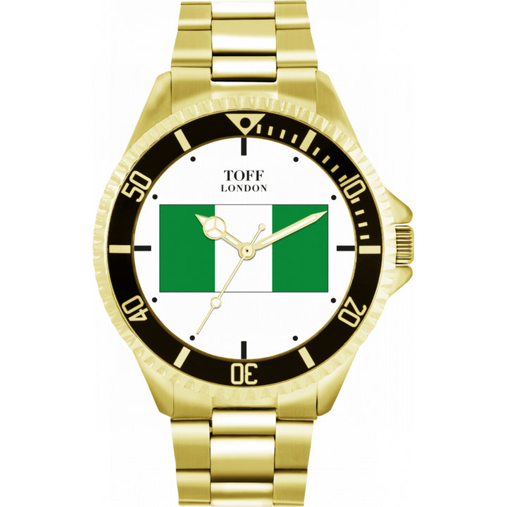 Mens Nigeria Flag Watch