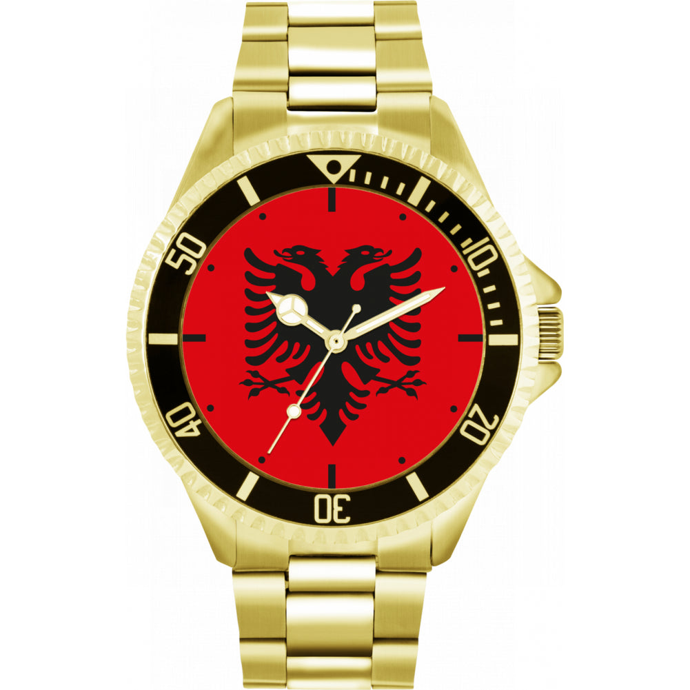 Mens Albania Flag Watch