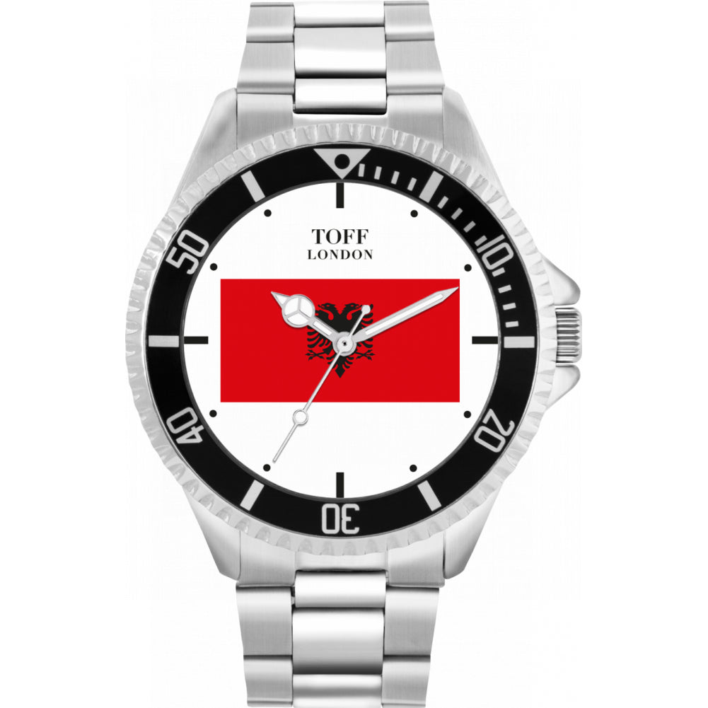 Mens Albania Flag Watch