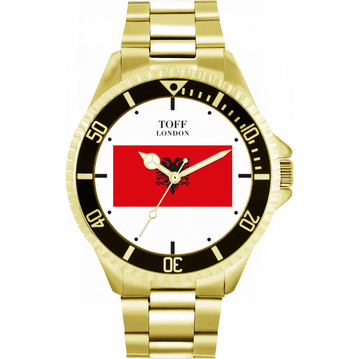 Mens Albania Flag Watch