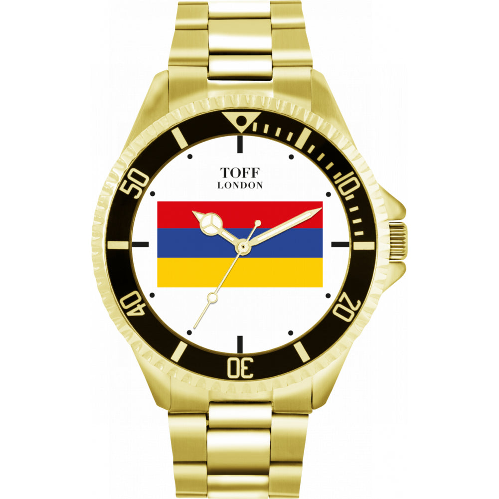 Mens Armenia Flag Watch