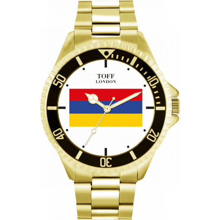 Mens Armenia Flag Watch