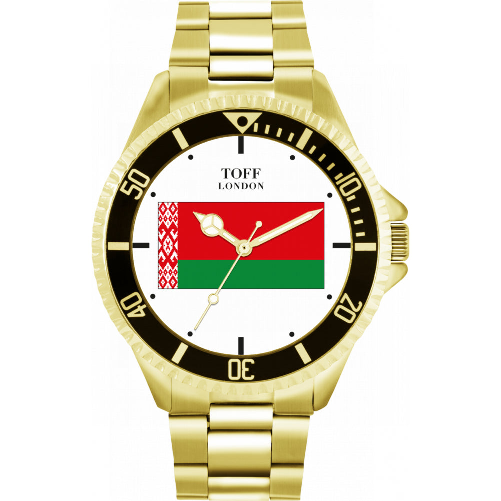 Mens Belarus Flag Watch