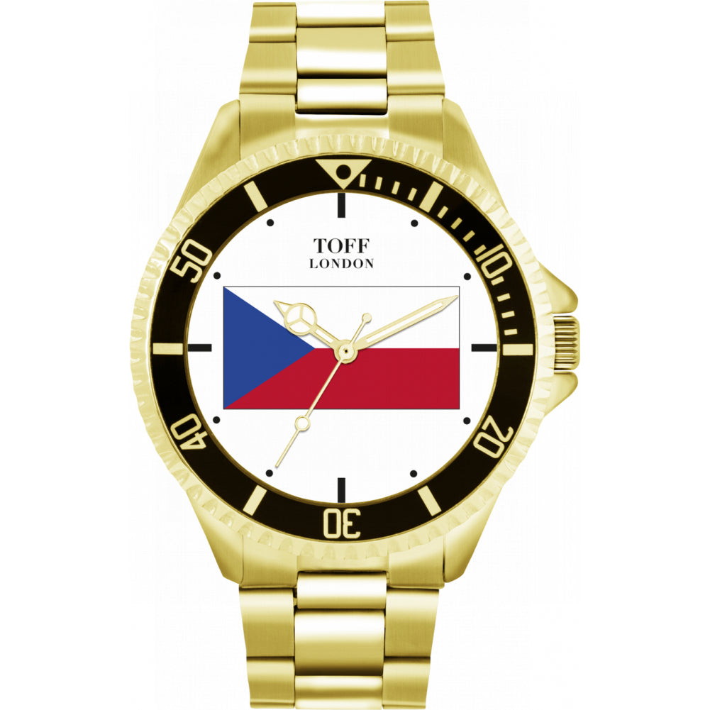 Mens Czech Republic Flag Watch