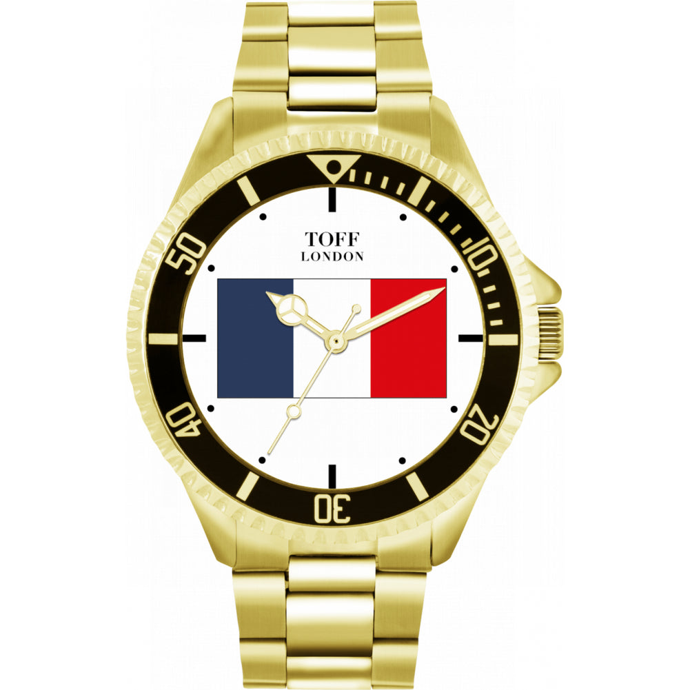 Mens France Flag Watch