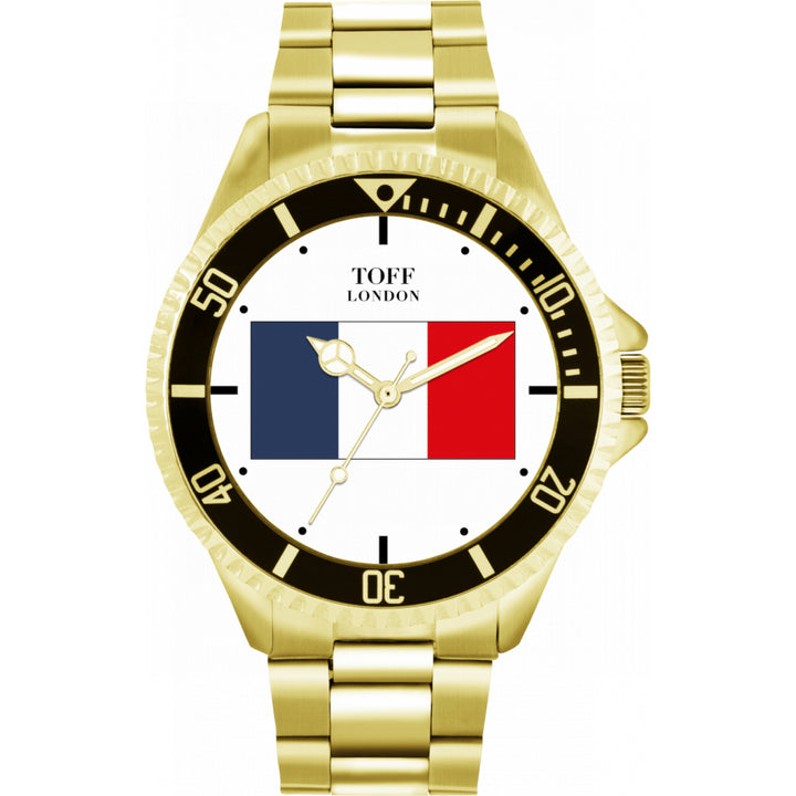 Mens France Flag Watch