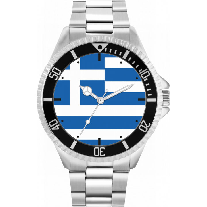 Mens Greek Flag Watch