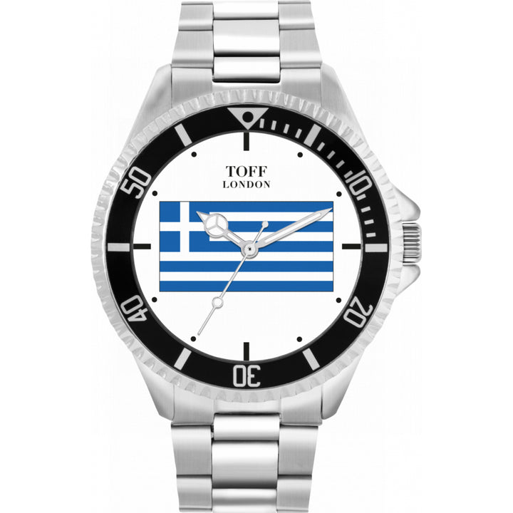 Mens Greece Flag Watch