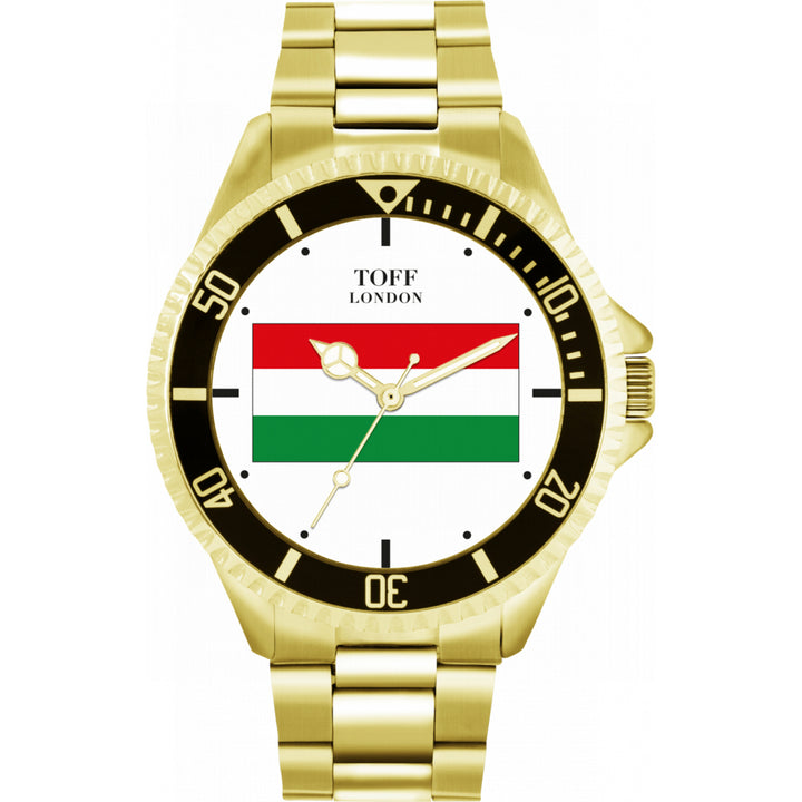 Mens Hungary Flag Watch