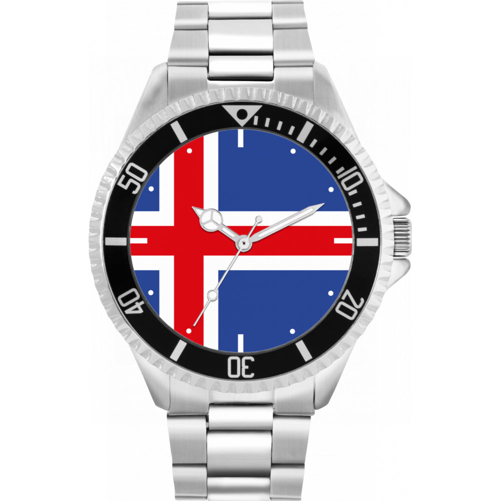 Mens Iceland Flag Watch