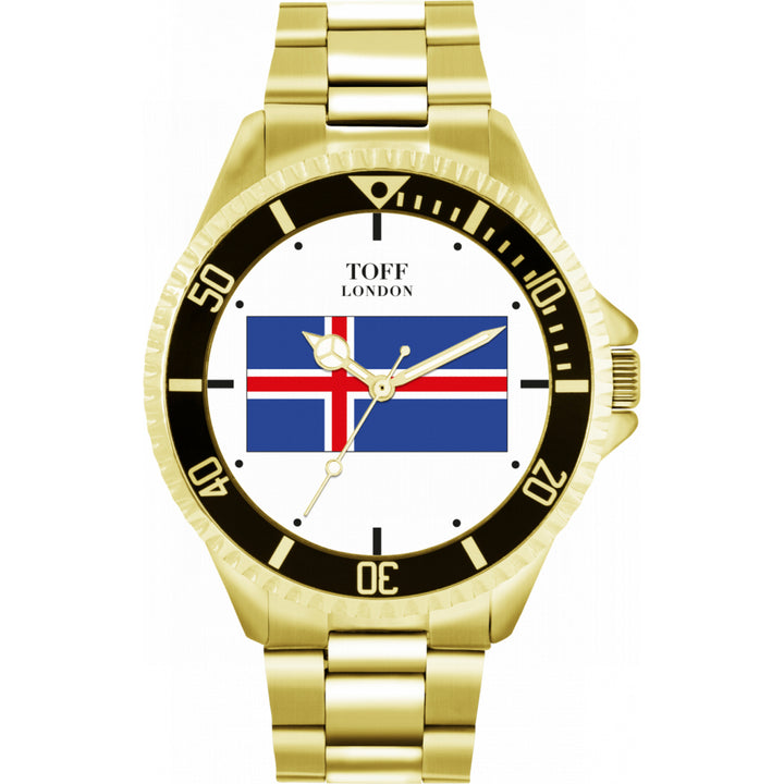 Mens Iceland Flag Watch