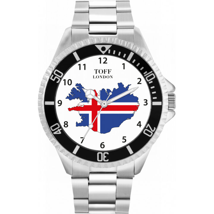 Mens Iceland Flag Watch