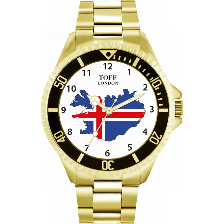 Mens Iceland Flag Watch