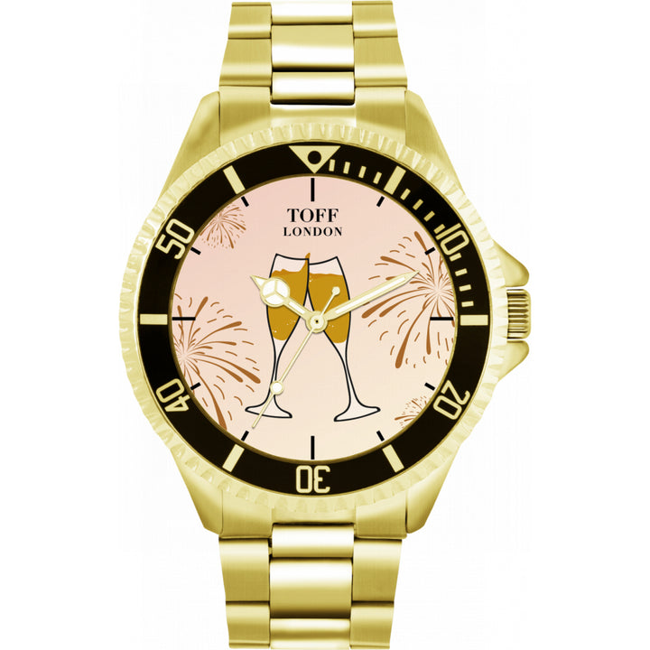 Mens New Year Champagne Watch