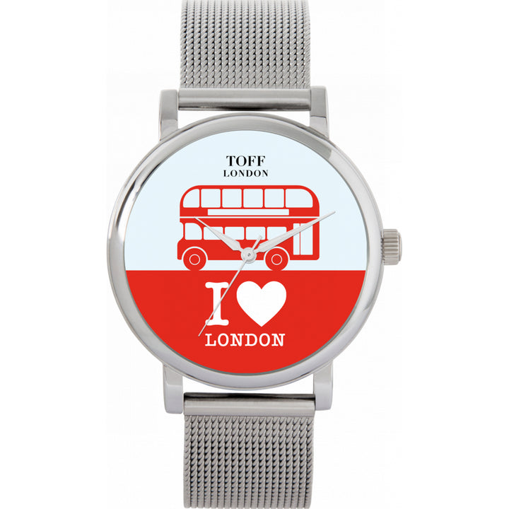 Ladies Red Double Decker Bus Watch