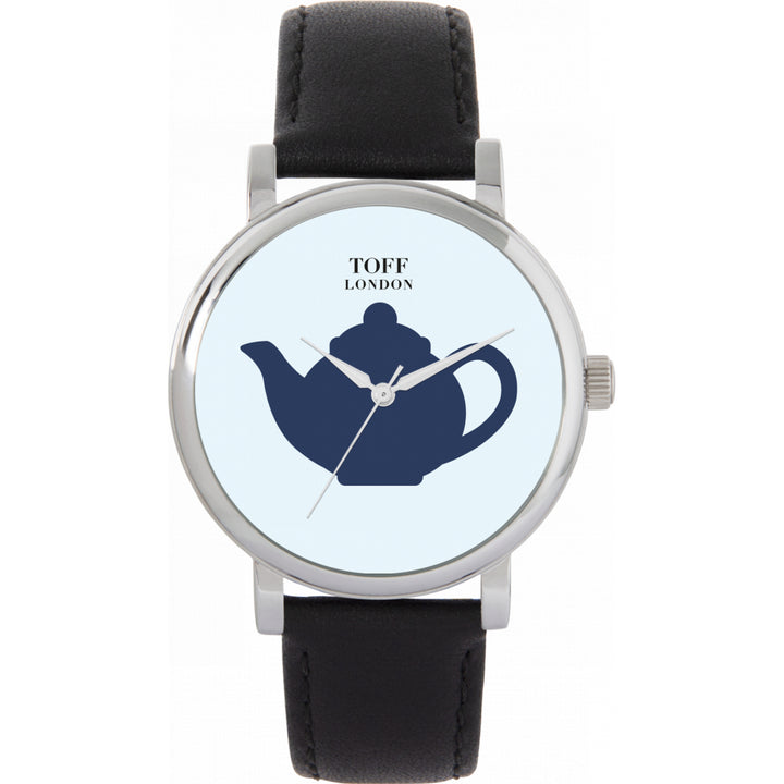 Ladies Blue Teapot Watch