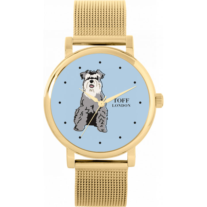 Ladies Grey Miniature Schnauzer Dog Watch