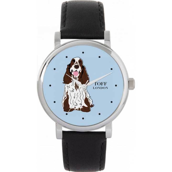 Ladies Brown And White Cocker Spaniel Dog Watch