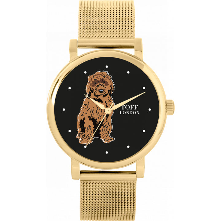 Ladies Brown Cockapoo Dog Watch
