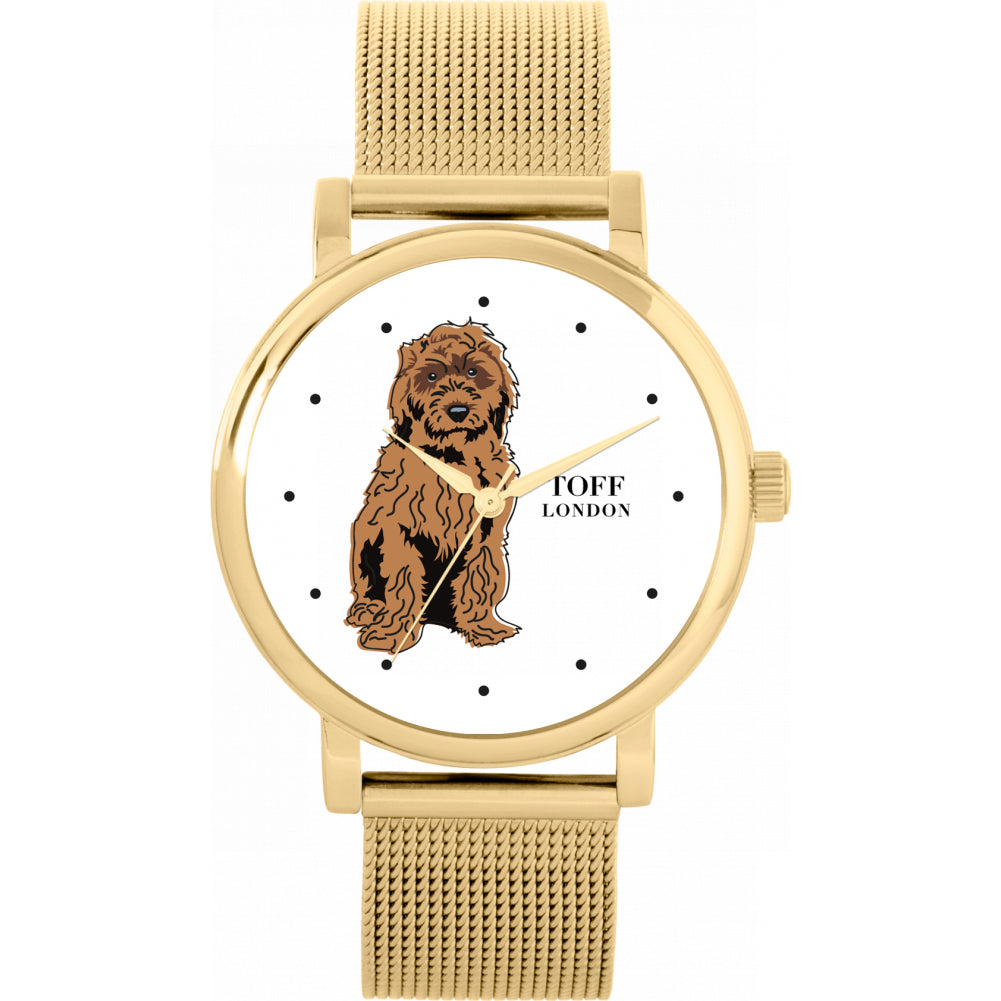 Ladies Brown Cockapoo Dog Watch